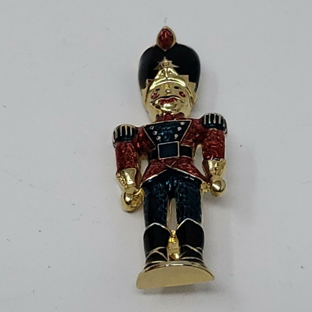 Christopher Radko Brooch Pin Soldier Nutcracker